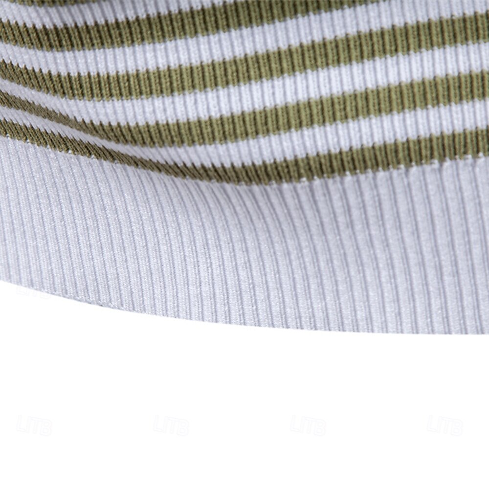 Classic Fit Striped Polo Shirt