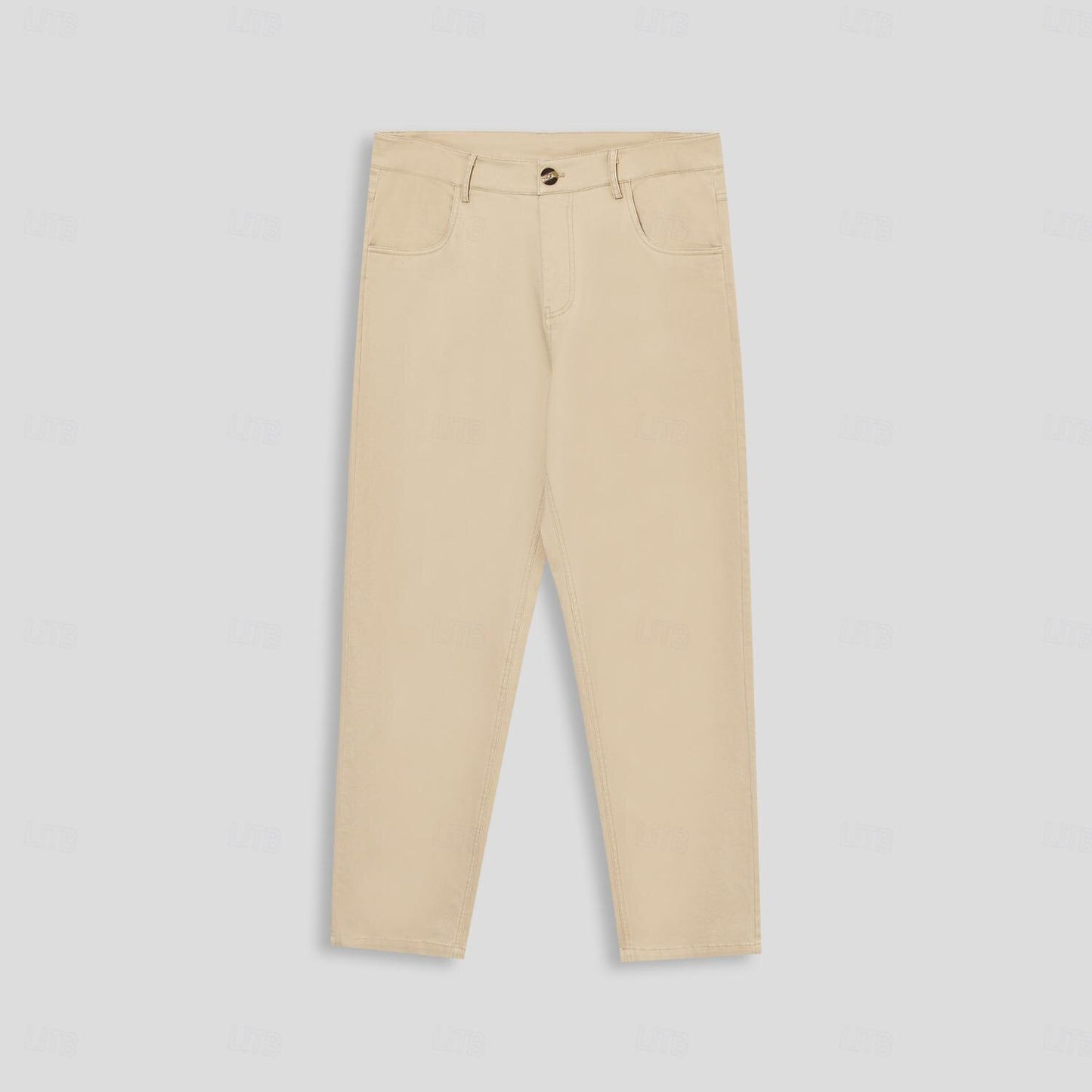 Buttons Pocket Chino Pants - oukumen