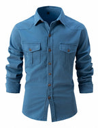 Acid-Wash Long-Sleeve Shirt