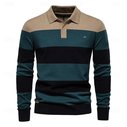 Knit Color 
Half Zip Knitwear - oukumen