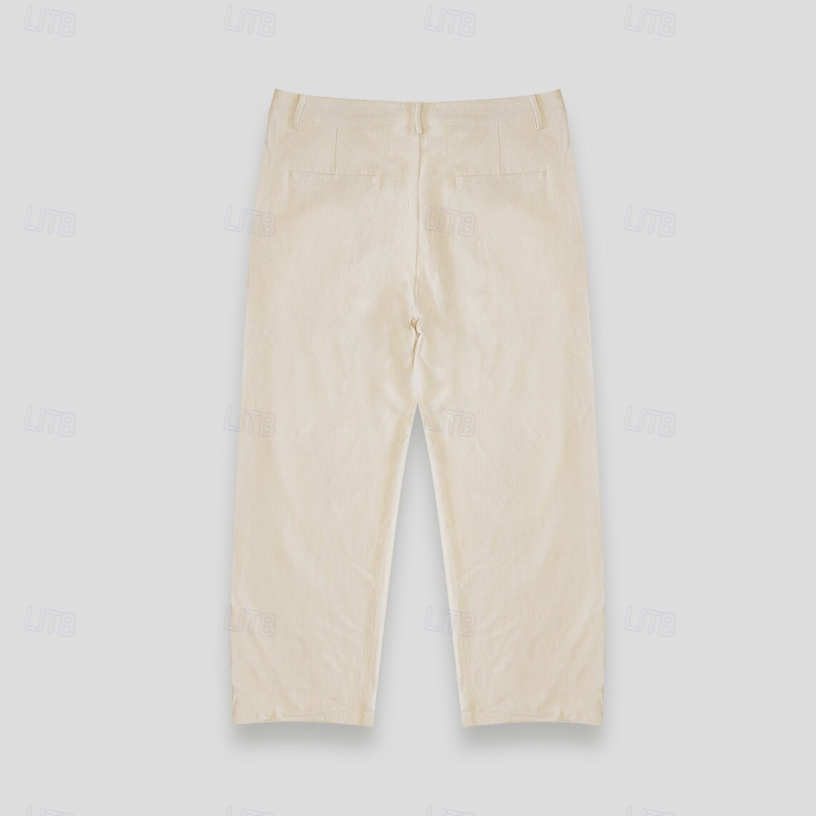 Dress Pants Linen Pants Solid Color - oukumen