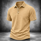 Acid-Wash Short-Sleeve Polo Shirt