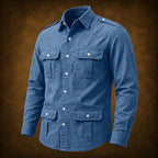 Long-Sleeve Denim Shirt