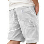 Patch-Pocket Corduroy Shorts