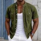 Washed Short-Sleeve Shirt