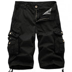 Drawcord-Hem Cargo Shorts