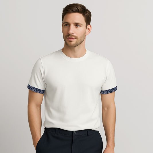 100% Cotton Crew Neck T-Shirt - oukumen