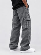 Drawstring Cargo Jeans