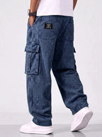Drawstring Cargo Jeans