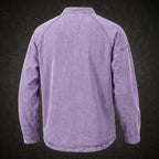 Washed Long-Sleeve Henley Shirt