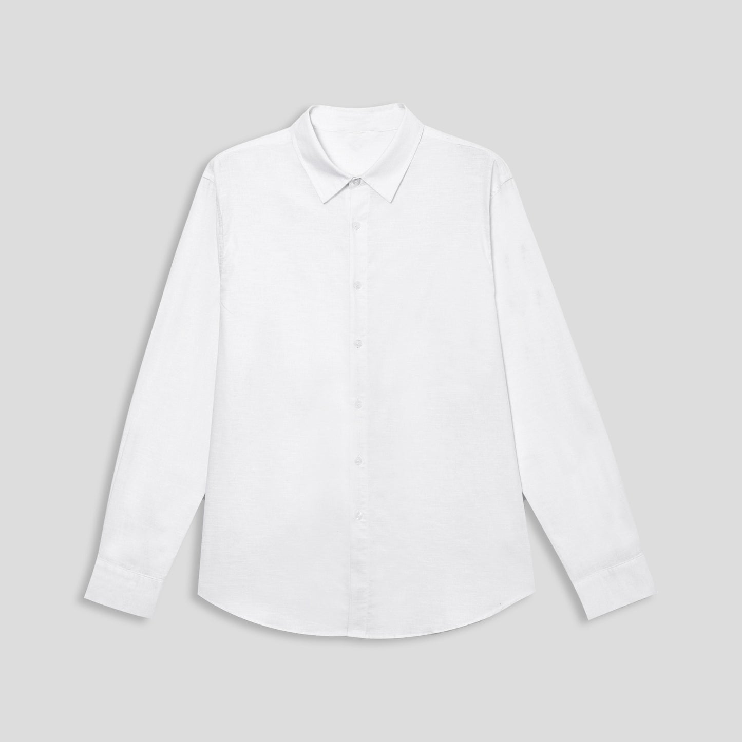 Cotton Linen Turndown Collar Casual Shirt