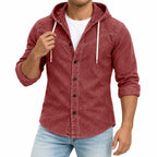 Patchwork Acid-Wash Denim Shirt
