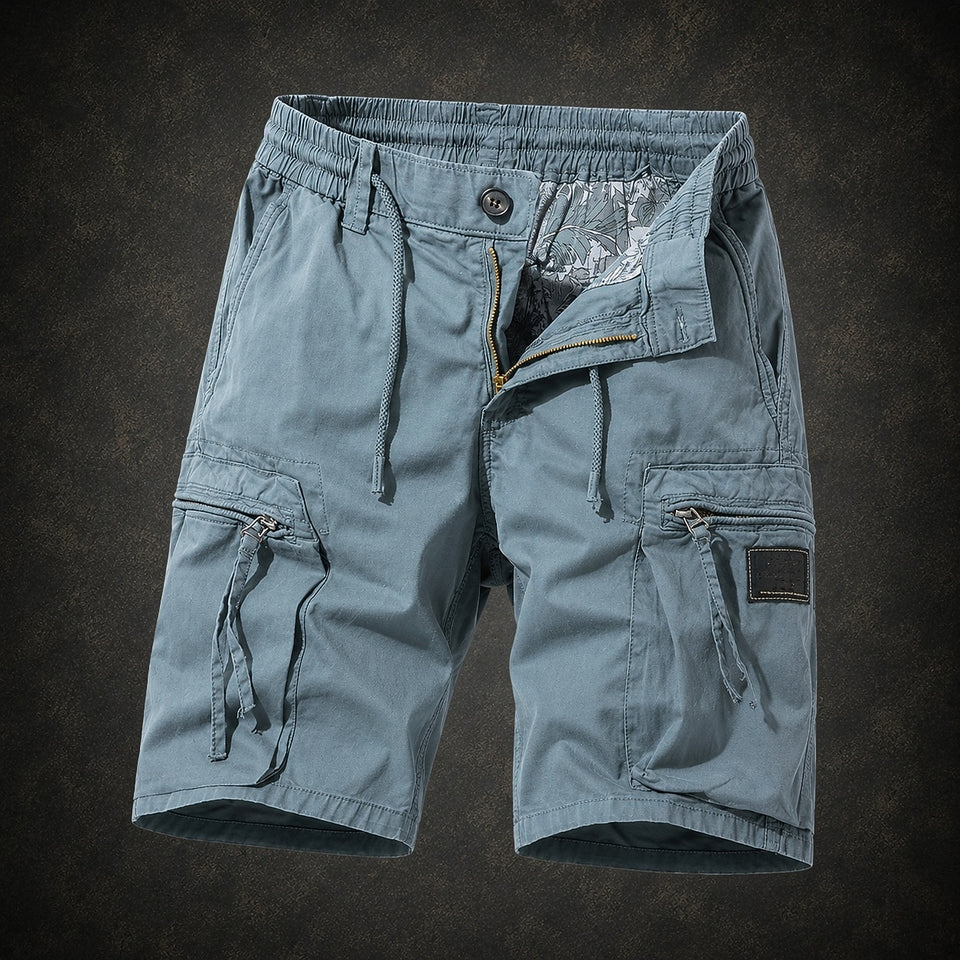 Elastic-Waist Cargo Shorts