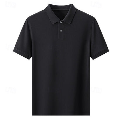 Turn-Down Collar Knit Polo