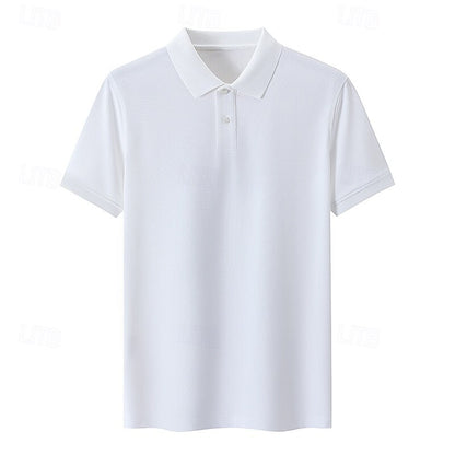 Turn-Down Collar Knit Polo