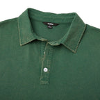 Textured Washed Polo Shirt