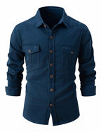 Acid-Wash Long-Sleeve Shirt