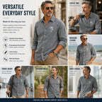 Embroidered Acid-Wash Denim Shirt