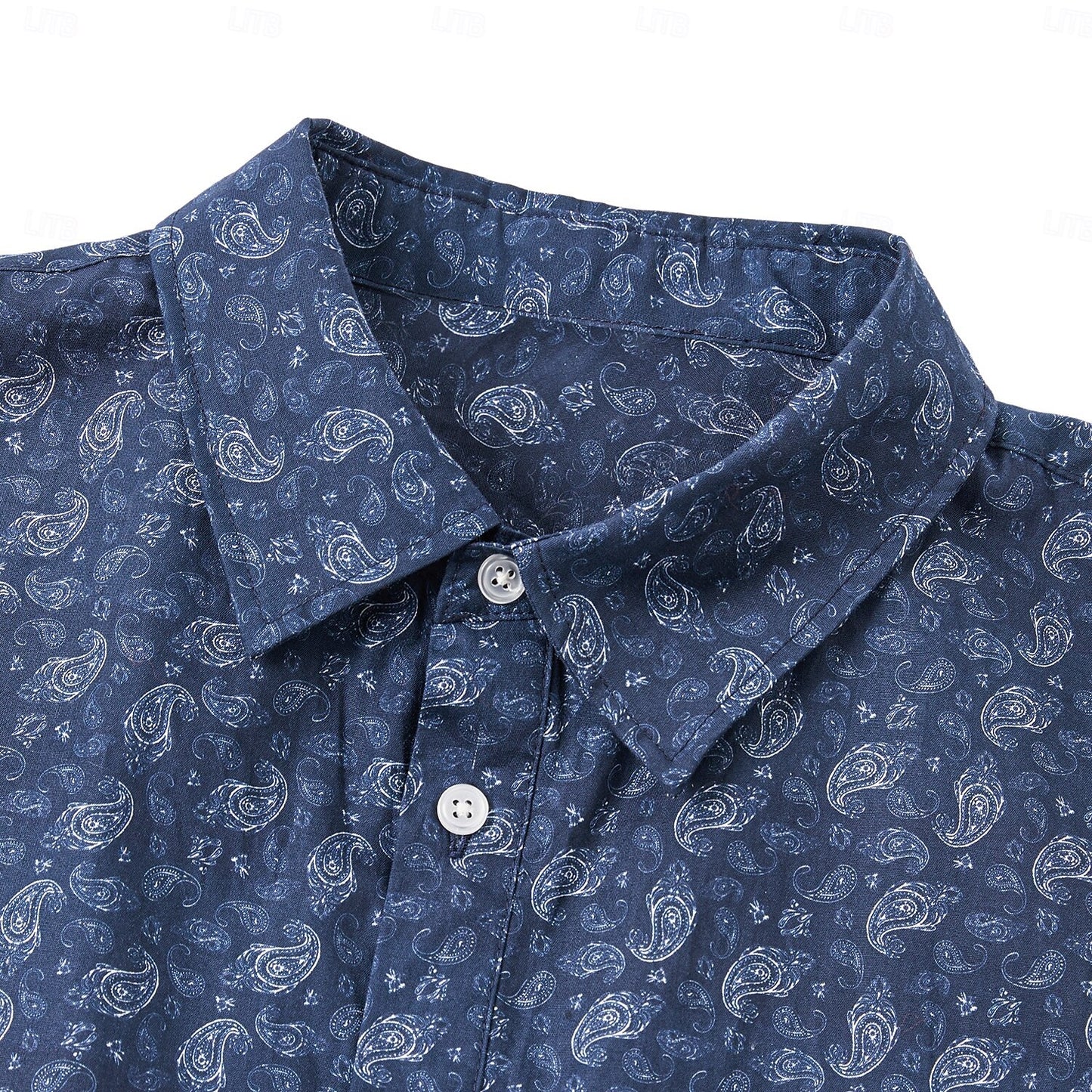 "Paisley Wave" 100% Cotton Vintage Print Shirt