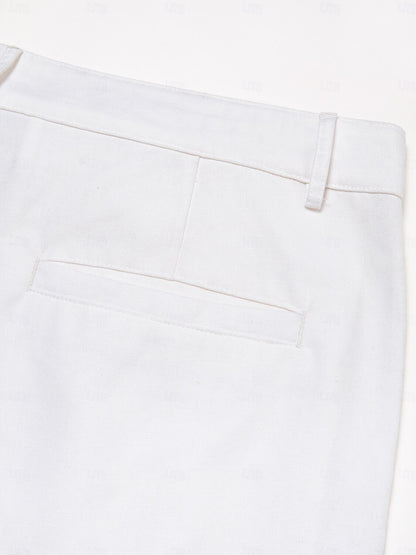 Men's Linen Pants Trousers Summer Pants - oukumen