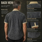 Short-Sleeve Denim Shirt