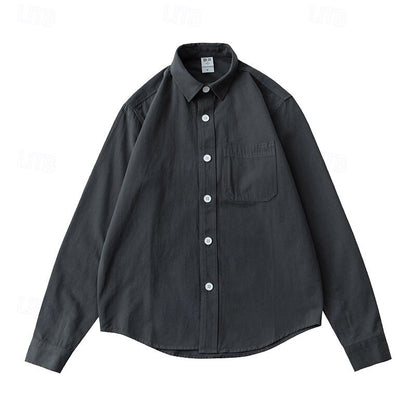 Classic Fit Rolled Collar Casual Shirt