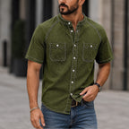 Washed Short-Sleeve Shirt