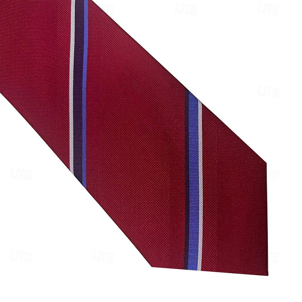 100% Silk Striped Elegant Ties - oukumen