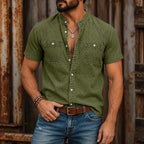 Washed Short-Sleeve Shirt