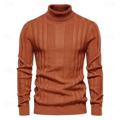 Turtleneck Knitwear Pullover Sweater - oukumen