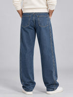 Washed Straight-Leg Jeans