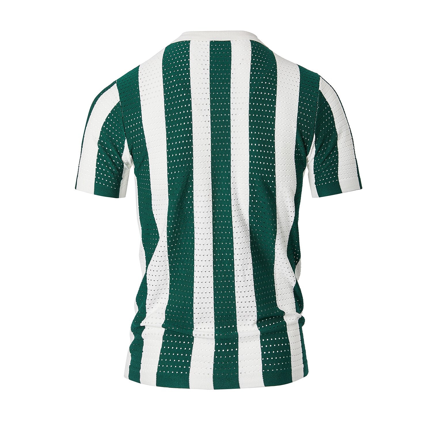 Open Collar Knitted Polo Shirts - oukumen
