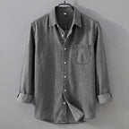 Acid-Wash Long-Sleeve Shirt