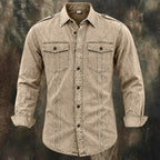 Acid-Wash Long-Sleeve Shirt