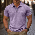 Acid-Wash Short-Sleeve Polo Shirt
