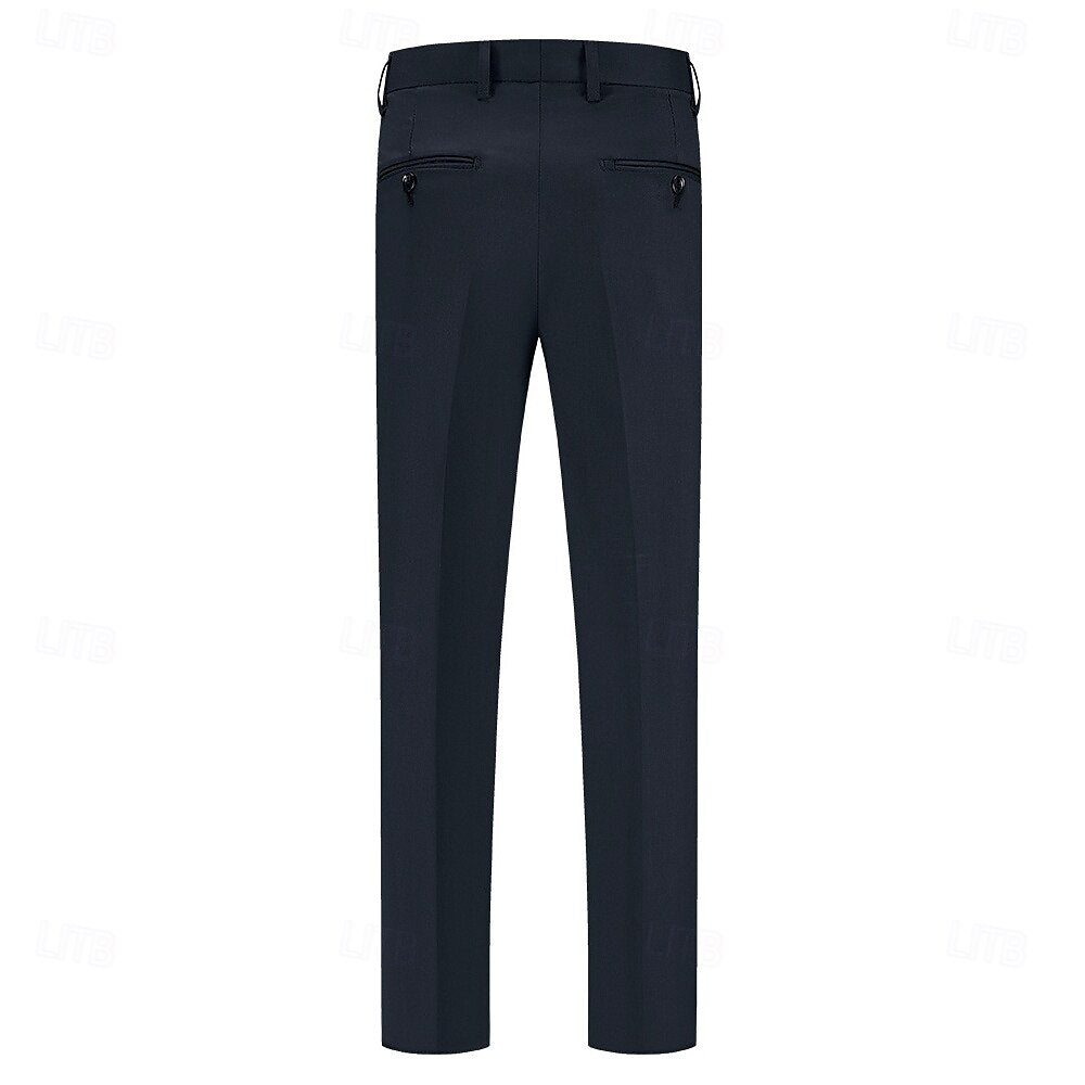 Wool Full Length Dress Pants - oukumen