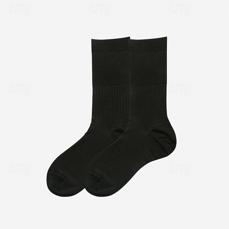 1 Pair Socks Black Navy Blue Color - oukumen