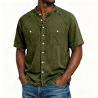 Washed Short-Sleeve Shirt