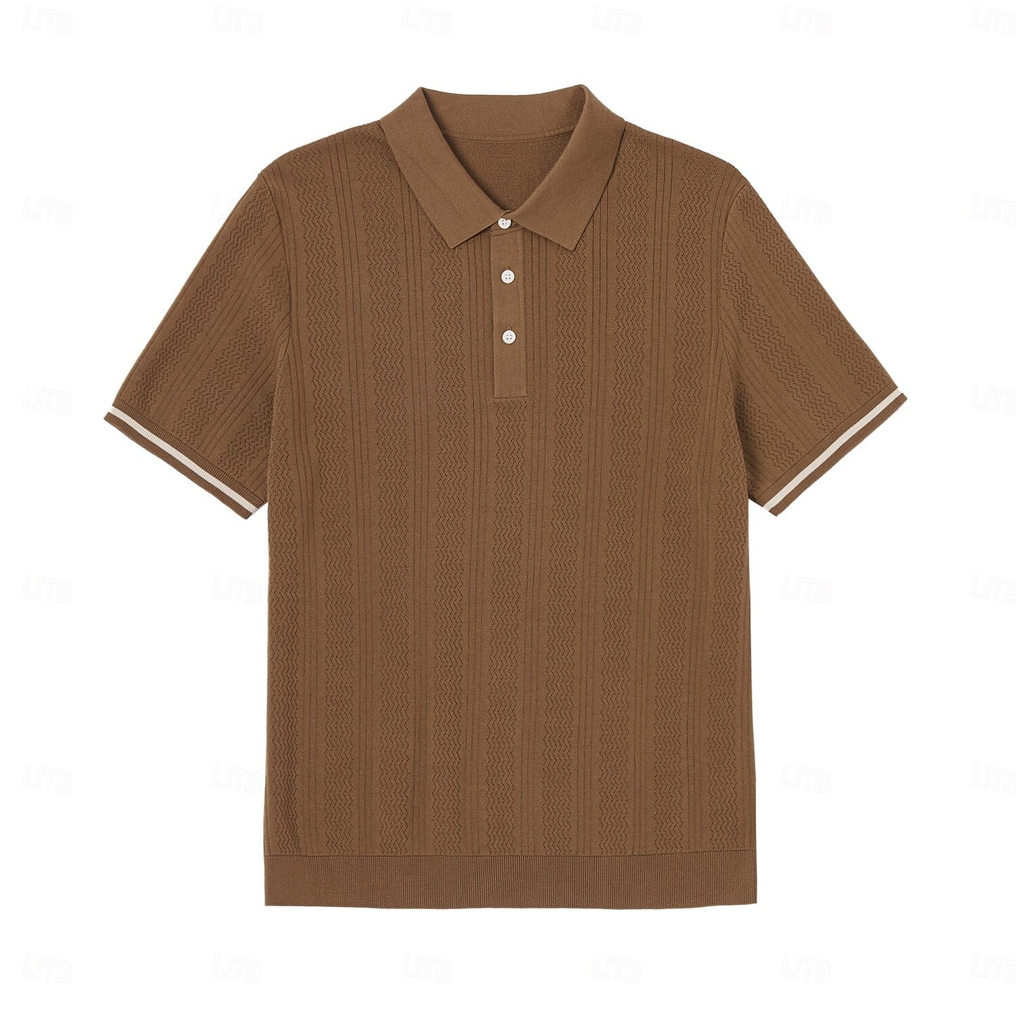 Premium Lyocell Textured Knit Polo