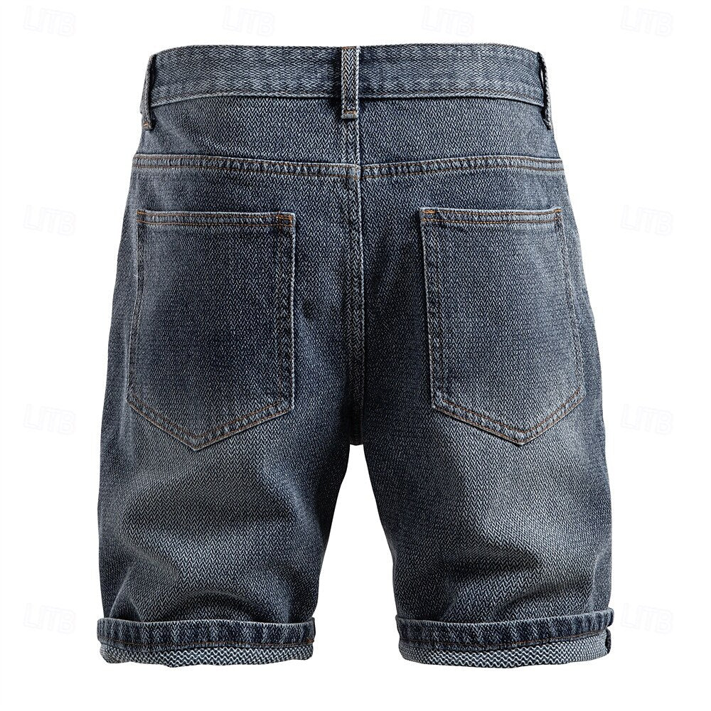 Knee-Length Jean Shorts