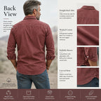 Acid-Wash Long-Sleeve Denim Shirt