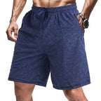 Acid-Wash Drawstring Shorts