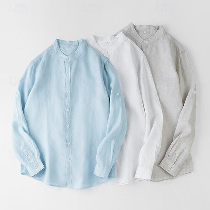 100% Linen Elegant Vacation Shirt