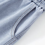 Drawstring Cargo Jeans
