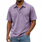 Washed Short-Sleeve Polo Shirt