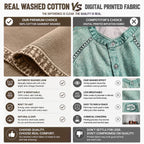 Acid-Wash Long-Sleeve Denim Shirt