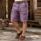 Acid-Wash Cargo Shorts