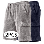 Acid-Wash Shorts
