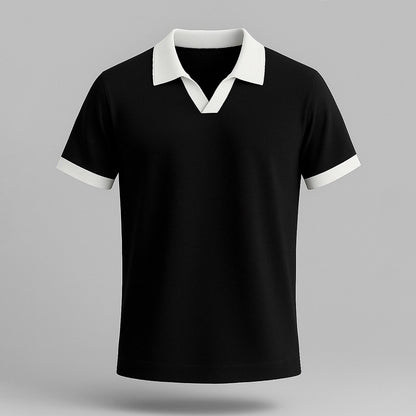 100% Cotton Colorblock Performance Polo - oukumen