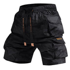 Zip-Pocket Cargo Shorts